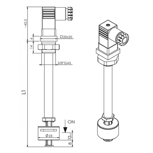 P68 dimensioner