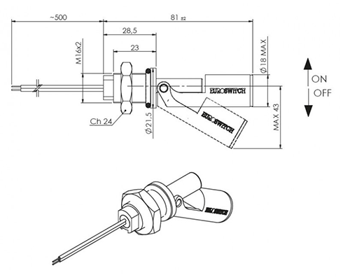 P500N dimensioner