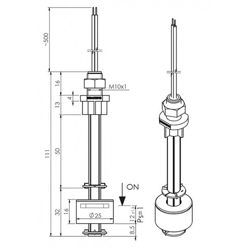 P005P dimensioner