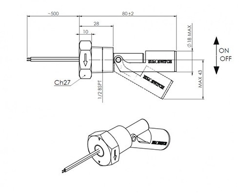 P535P dimensioner