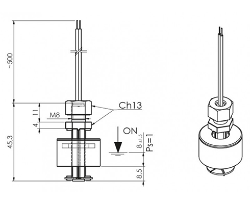 P200N dimensioner