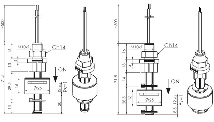 P003P dimensioner