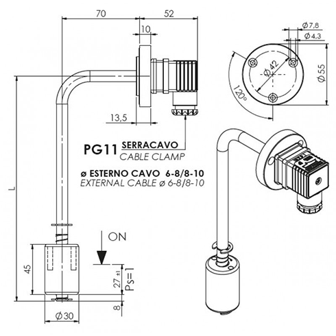 PG30 dimensioner