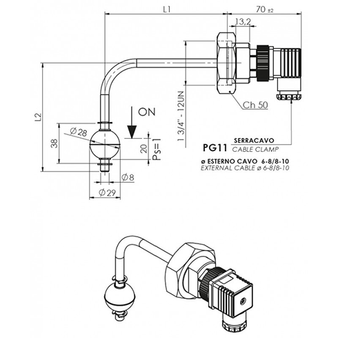 AP1300 dimensioner