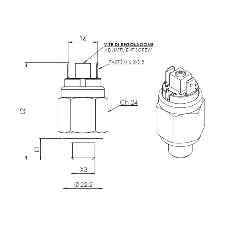 48 V dimensioner