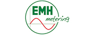 EMH metering logo in green and red