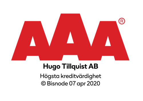 Logotyp med trippel AAA i röda bokstäver