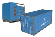 Two blue energy storage systems from Xelectrix