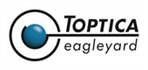 Toptica Eagleyards logotyp i svart och blå färg